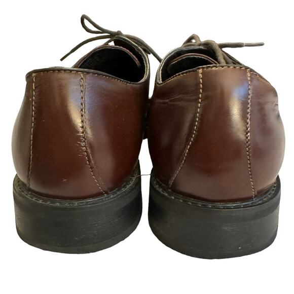 Natha Studios Men's Leather Dress Shoes Oxfords Lace Up 11.5D Brown Office Work - Picture 9 of 10